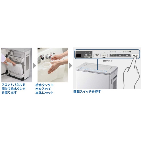 AC100V/58W/45畳 空間除菌脱臭機(ジアイーノ)【EA763AD-209】