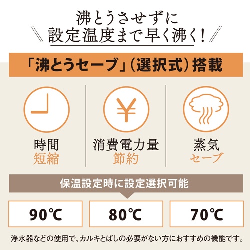 AC100V/700W(4.0L) 沸とう電動ポット(マイコン)【EA763AR-48D】