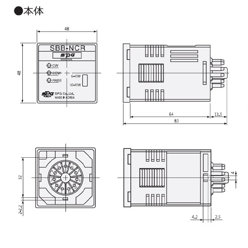 AC100V±10% ブレーキパック(無接点タイプ)【EA968DJ-4】