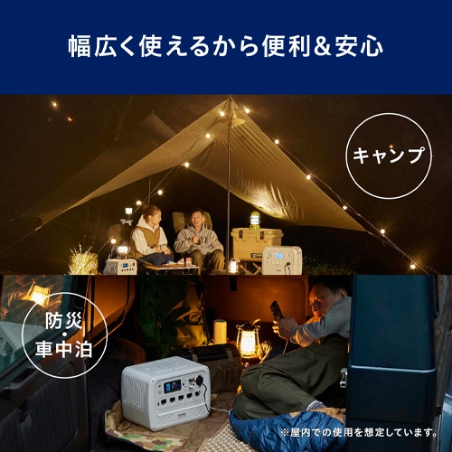 AC100V-DC12V-USB/716wh ポータブル電源【EA812HB-61】