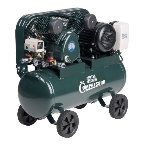 AC200V/0.37kW エアーコンプレッサー(タンク39.5L/ベルトシ)【EA116PN-18】