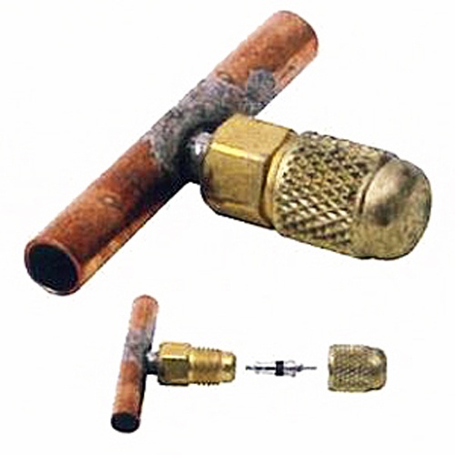 F1/4インチ T型アクセスバルブ(1/4インチ銅管付/3個)【EA402BK-11】