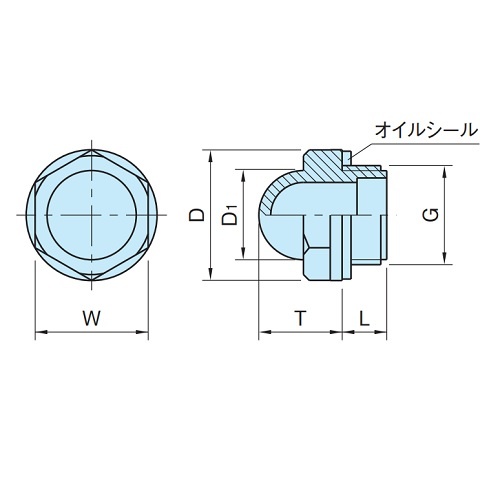 G3/8インチ オイルウインドウ(防爆仕様)【EA949CX-201A】
