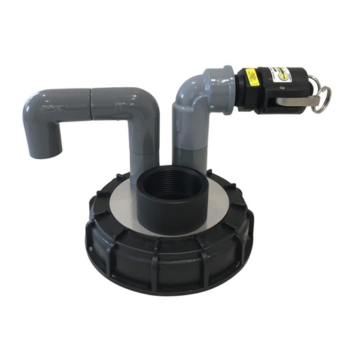 IBCコンテナ用3口キャップ(充填口・エア抜き)【EA990YE-42】