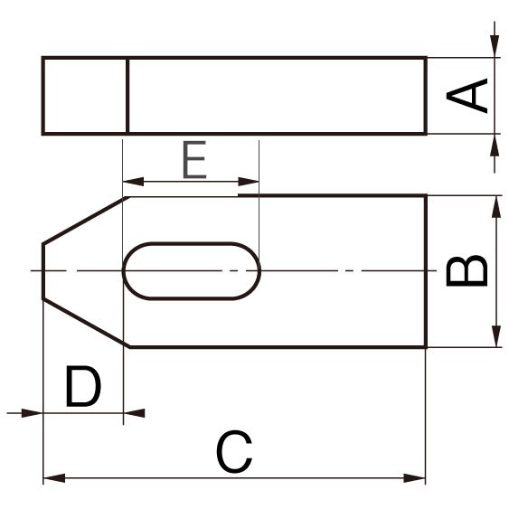 M 8x 60mm プレーンクランプ【EA637CA-8】