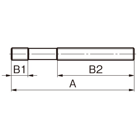 M 8x160mm スタッドボルト【EA637GK-160】