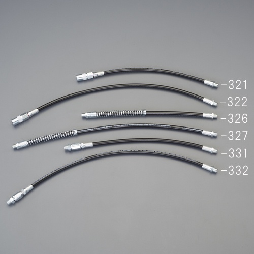 M10/300mm グリースポンプ用フレキホース(カプラー付)【EA991CD-321】