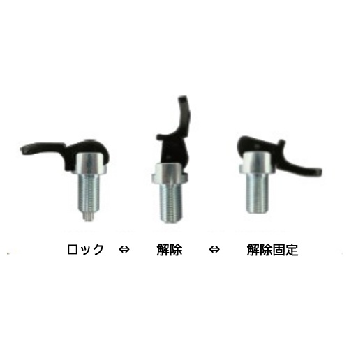 M12x 6mm[シングルナット]インデックスプランジャー(レバー式)【EA948DD-117】