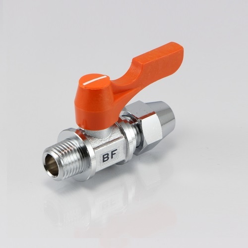 R 1/4インチx 6.0mm ボールバルブ(フレアー式・ミニチュア)【EA425BF-20】
