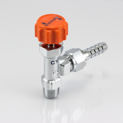 R 1/4インチxφ 8.0mm ニードルバルブ(ステム型)【EA426CY-328A】