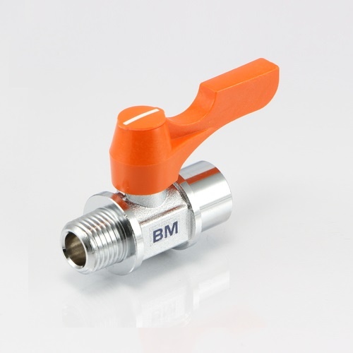 R 1/8インチxG 1/4インチ ミニボールバルブ【EA425BM-12】