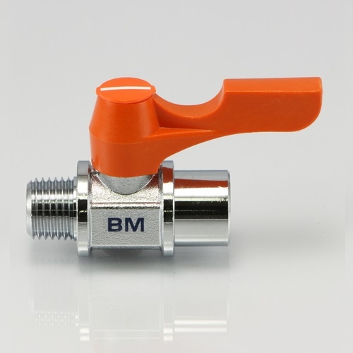 R 1/8インチxG 1/4インチ ミニボールバルブ【EA425BM-12】