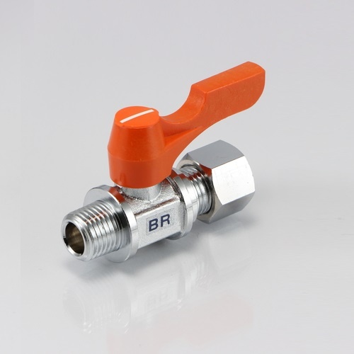 R 3/8インチx10.0mm ミニボールバルブ【EA425BR-34】