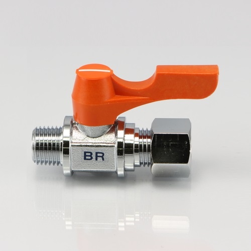 R 3/8インチx10.0mm ミニボールバルブ【EA425BR-34】