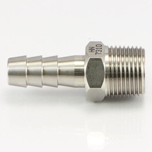R 3/8インチx12.7mm 雄ねじステム(ステンレス製)【EA141A-123AA】