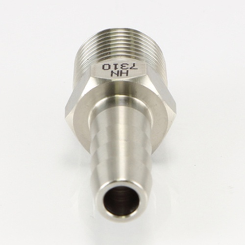R 3/8インチx12.7mm 雄ねじステム(ステンレス製)【EA141A-123AA】