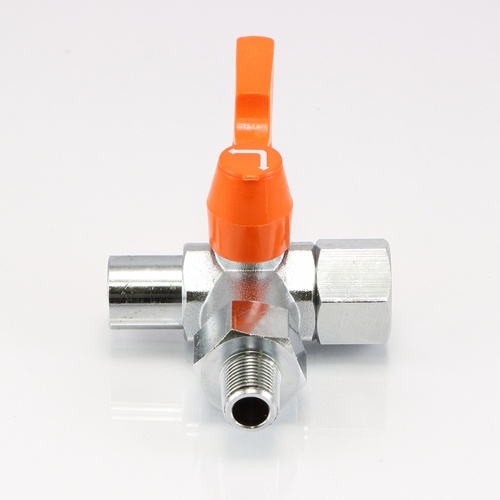 R 3/8インチxRc3/8インチxRc3/8インチ 三方ミニボールバルブ【EA425BT-103A】