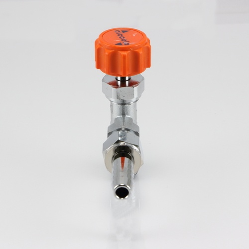 R 3/8インチxφ10.5mm ニードルバルブ(ステム型)【EA426CY-331A】