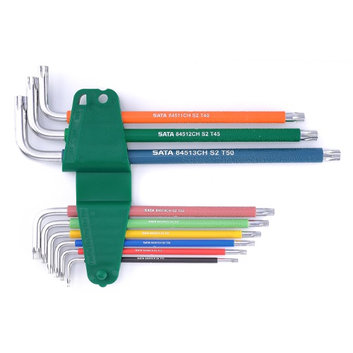 T10-T50 9本組[Bore Torx]キーレンチ【EA683E-3】