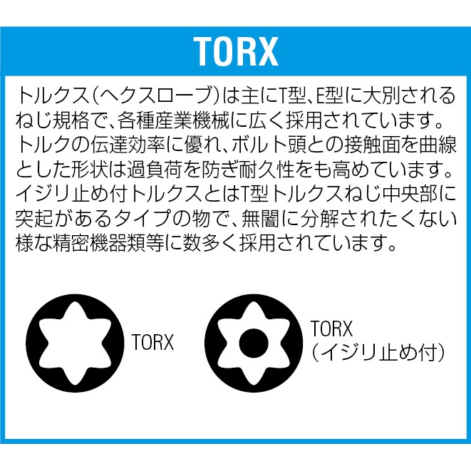 T30x70mm(1/4インチHex) [TORX]インパクトビット【EA550WJ-230】