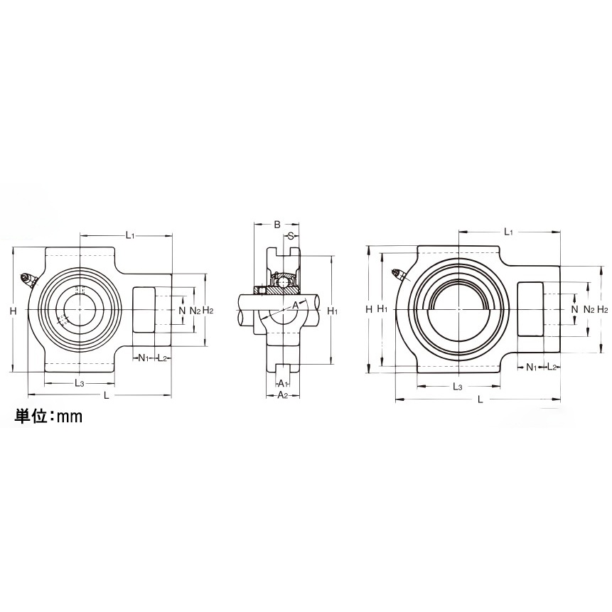 UCT210/ 50mm テークアップ形ユニット【EA966MT-210】