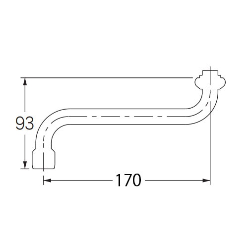 W26x20T/170mm 泡沫水栓ノズル【EA468BZ-71A】