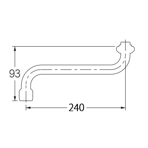 W26x20T/240mm 泡沫水栓ノズル【EA468BZ-72A】