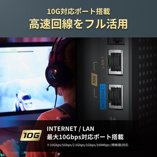 Wi-Fiルーター(Wi-Fi7対応)【EA759GY-82】