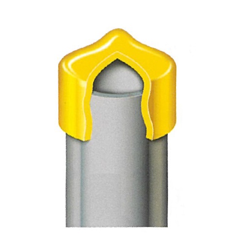 φ13.8x25mm 丸型保護キャップ(黄/50個)【EA983FN-855】