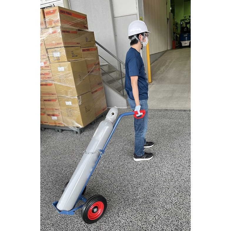 φ140mm ボンベ用ハンドトラック【EA520FD-56】