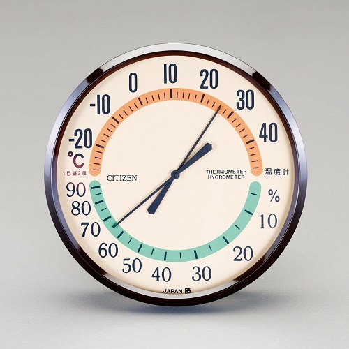 φ150mm 温度・湿度計【EA728EB-52A】