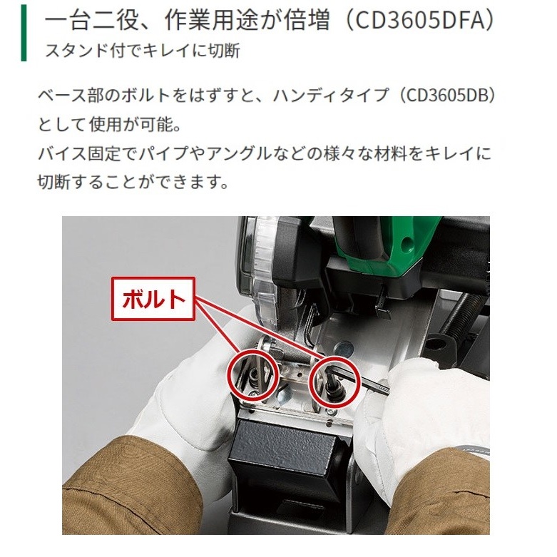 φ150mm/36V [充電式]チップソーカッター(スタンド付)【EA851EX-11A】