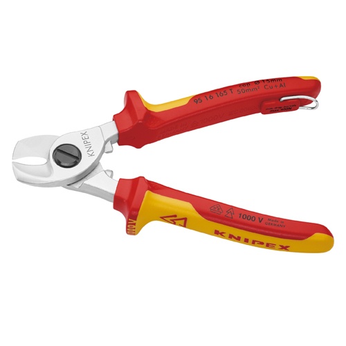 φ15mm/165mm ケーブルカッター(絶縁/落下防止)【EA585KB-15】