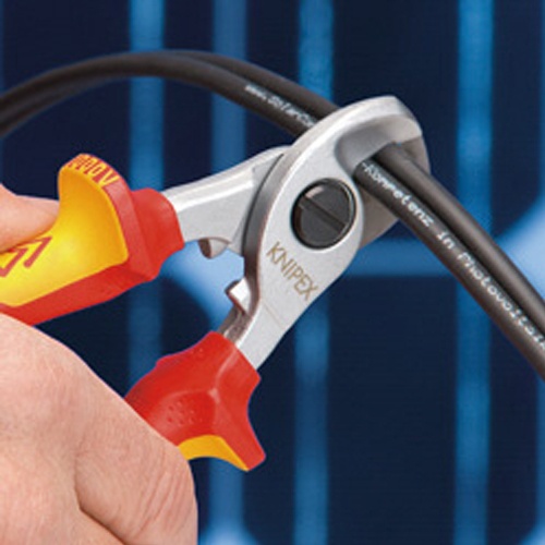 φ15mm/165mm ケーブルカッター(絶縁/落下防止)【EA585KB-15】