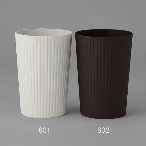 φ195x280mm/ 6L ダストボックス(丸型/茶/6個)【EA995AA-602】