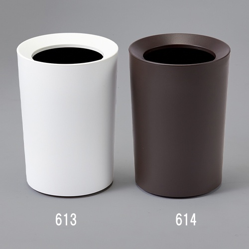 φ222x318mm/6.7L ダストボックス(丸型/茶/3個)【EA995AA-614】