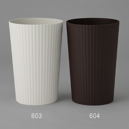 φ225x340mm/10L ダストボックス(丸型/茶/6個)【EA995AA-604】