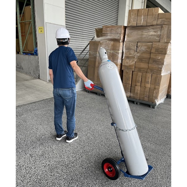 φ230mm ボンベ用ハンドトラック【EA520FD-57】