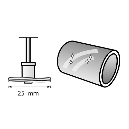 φ25.4mm/3.0mm クロスバフ【EA818E-162】