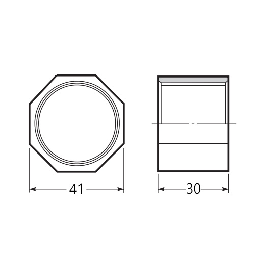 φ28mm ジョイントナット(ベージュ/5個)【EA947HN-65】