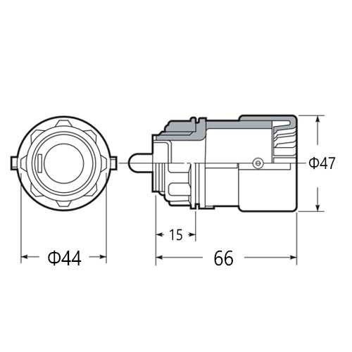 φ28mm フレキ管用コネクター(環境配慮型)【EA947HN-225】