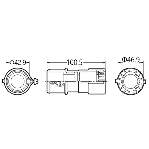 φ28mm フレキ管用厚鋼電線管アダプター(ベージュ)【EA947HN-55】