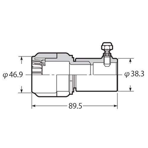 φ28mm フレキ管用薄鋼電線管アダプター(環境配慮)【EA947HN-255】