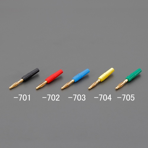 φ2mm バナナプラグ(金メッキ/赤)【EA940DP-702】