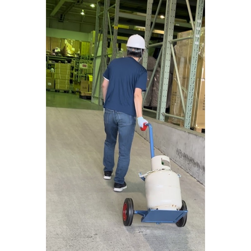 φ300mm ボンベ用ハンドトラック【EA520FD-58】