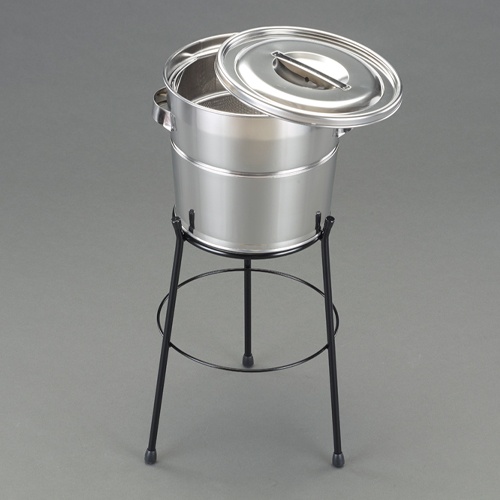 φ300x260mm/13L タンク(カゴ・スタンド付/ステンレス製)【EA508SF-41】