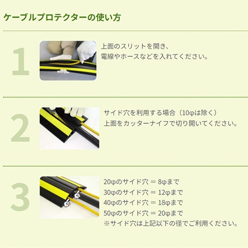 φ30mmx8m トラケーブルプロテクター【EA940HB-32】