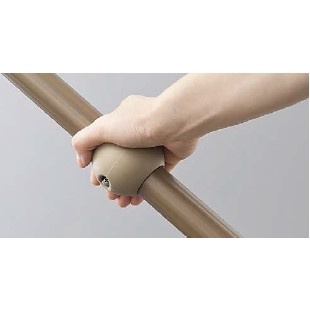 φ32x60mm 手すり用補助グリップ(ブラウン)【EA951EL-132】
