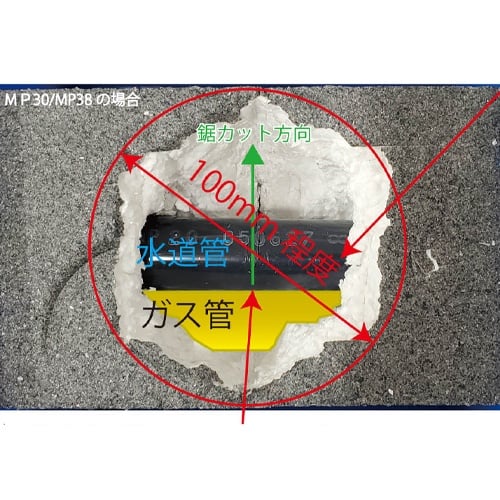 φ38mm/215mm パイプカッター(塩ビパイプ用)【EA338AK-41】