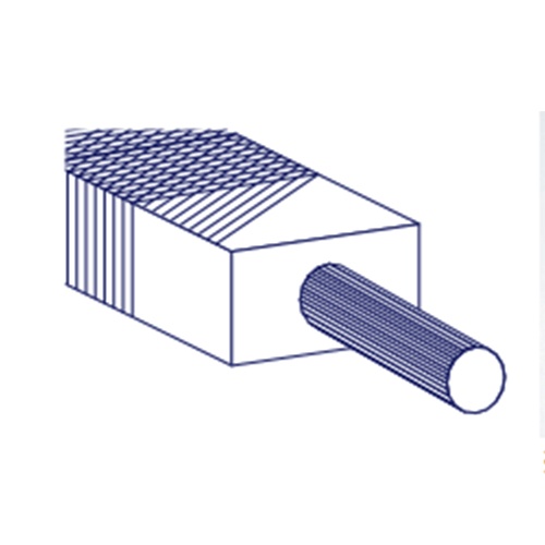 φ3x 85mm やすり(半丸/5本/中目)【EA521TF-213】